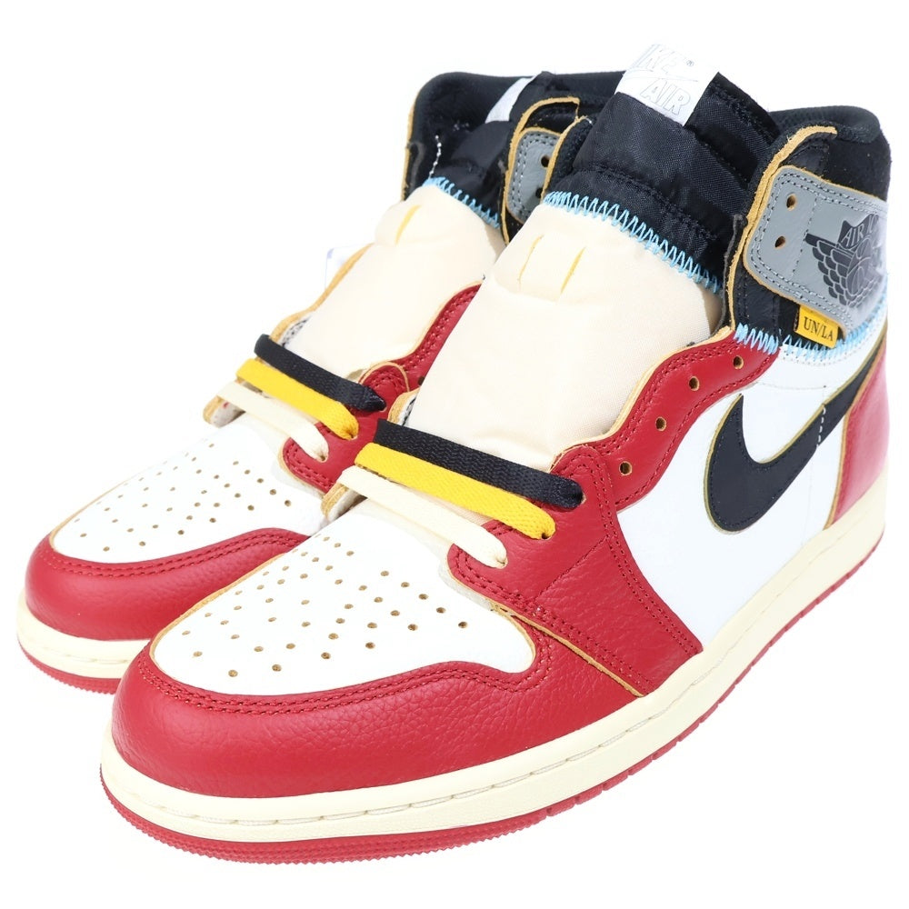 NIKE(ナイキ) ×UNION ユニオン AIR JORDAN 1 RETRO HIGH OG Chicago エアジョーダン1 ハイ ハイカットスニーカー シカゴ レッド/ホワイト US10/28cm HV8563-600