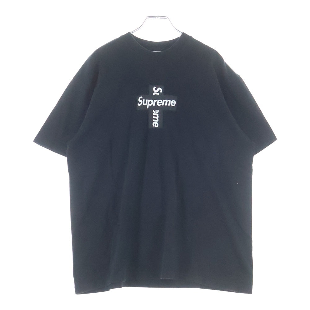 SUPREME(シュプリーム) 20AW Cross Box Logo Tee クロスボックスロゴ プリント 半袖Tシャツ カットソー ブラック