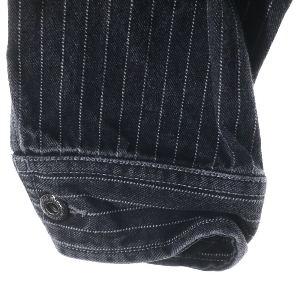 SCHOTT(ショット) OLD HICKORY DENIM JACKET ストライプ オールドヒッコリー デニムジャケット ブラック 782-3952009