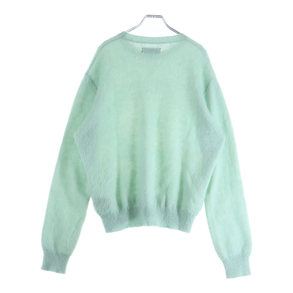 AMIRI(アミリ) 23AW ロゴインターシャモヘアニットセーター ミントグリーン SRAW23MKL017SMRMALO