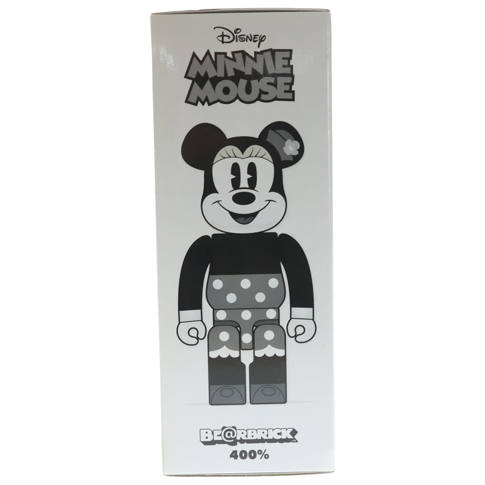 MEDICOM TOY(メディコムトイ) BE@RBRICK MINNIE MOUSE BLACK & WHITE Ver. ベアブリック ミニーマウス 400% ブラック/ホワイト