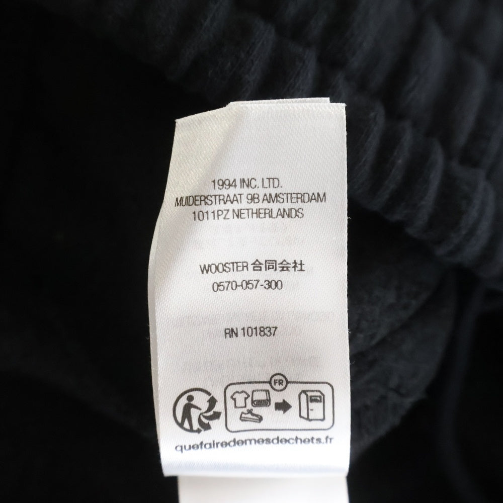 SUPREME(シュプリーム) 24AW Satin Applique Sweatpant サテン アップリケ ロゴ刺繍 スウェットパンツ ブラック