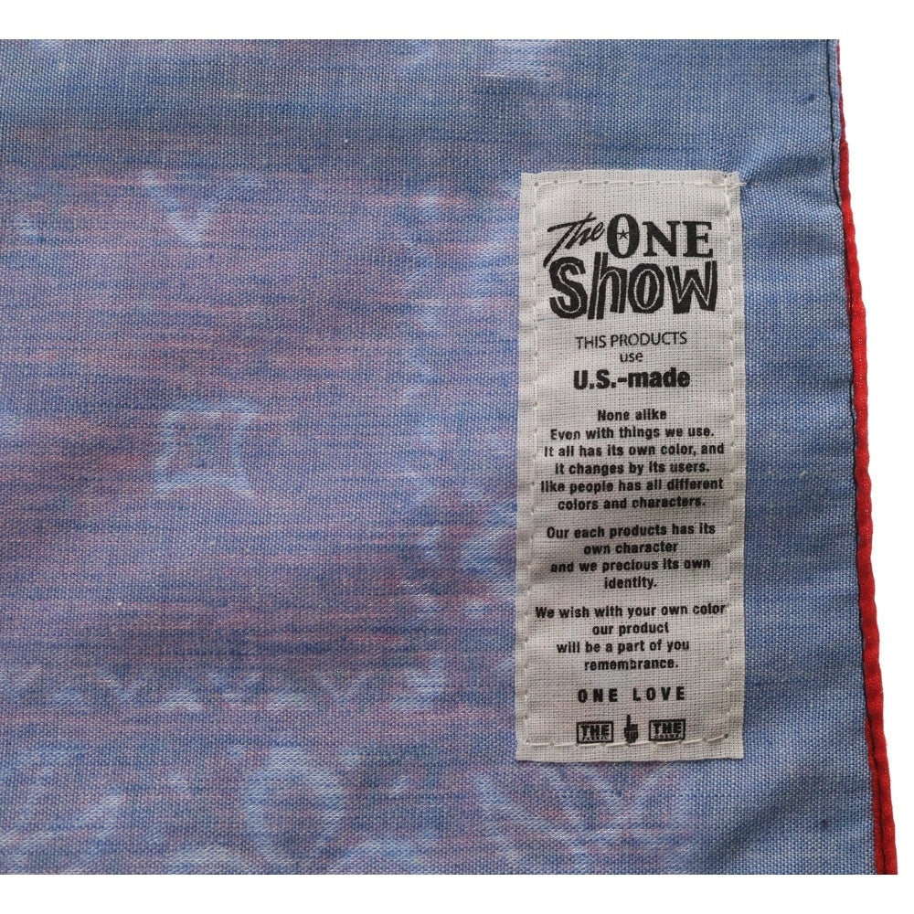 VINTAGE(ヴィンテージ) 90s THE UNION THE ONE SHOW FAST COLOR ザ・ユニオン USA製 ファストカラー バンダナ ストール レッド