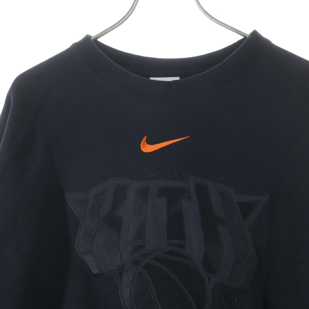 NIKE(ナイキ) × KITH × New York Knicks Fleece Crewneck キス ニューヨークニックス クルーネック スウェットトレーナー ブラック CZ5611-010