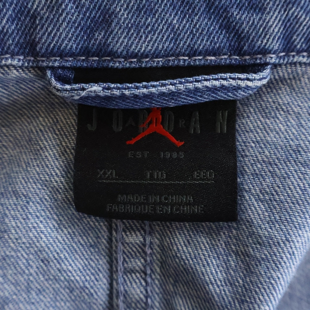 NIKE(ナイキ) Jordan Flight Heritage Denim jacket ジョーダン フライト 総柄 デニムジャケット インディゴ FN4650-436