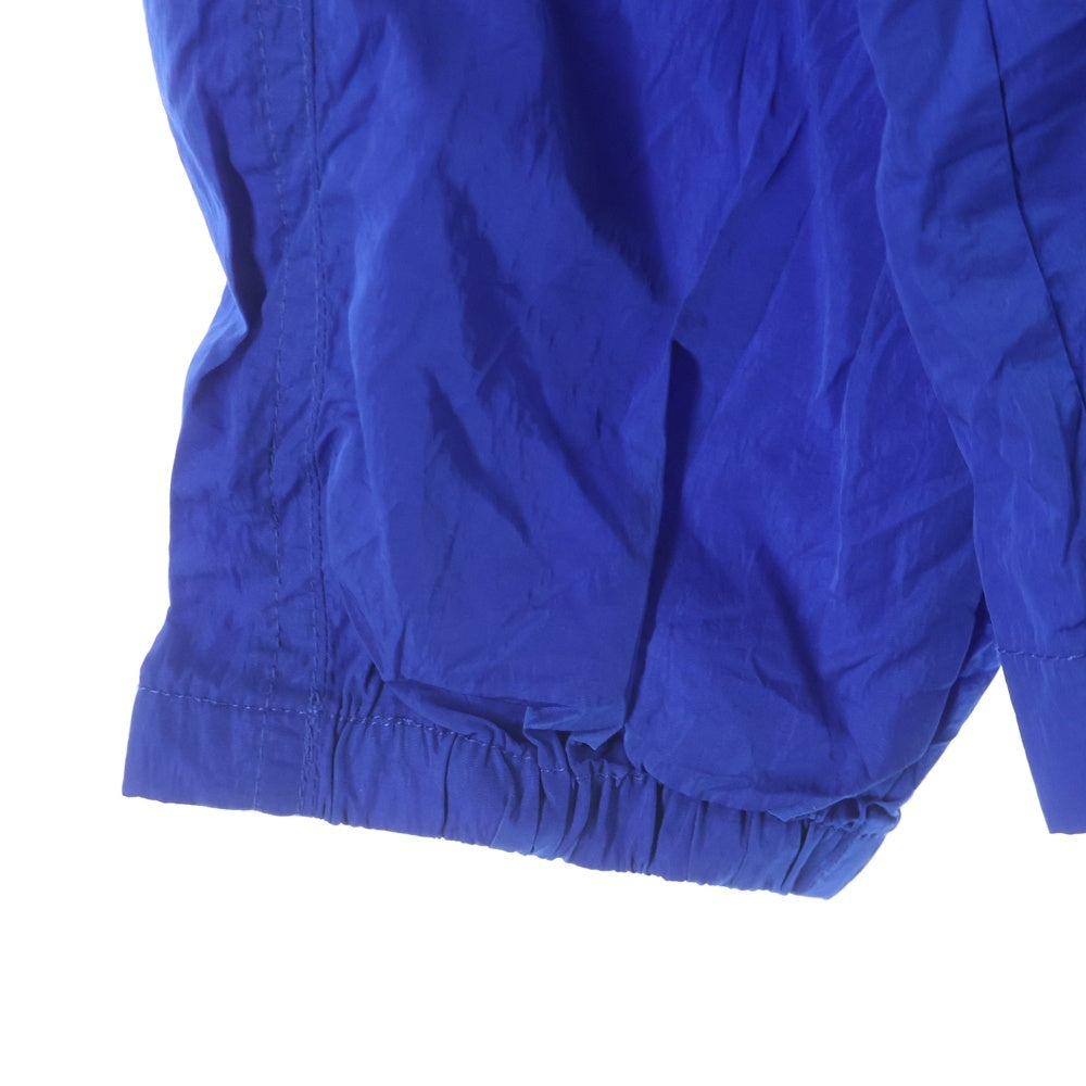 KITH(キス) 20SSPanelled Wrinkle Nylon L/S Pullover パネルロゴ クルーネック ナイロントレーナー ブルー KH3692