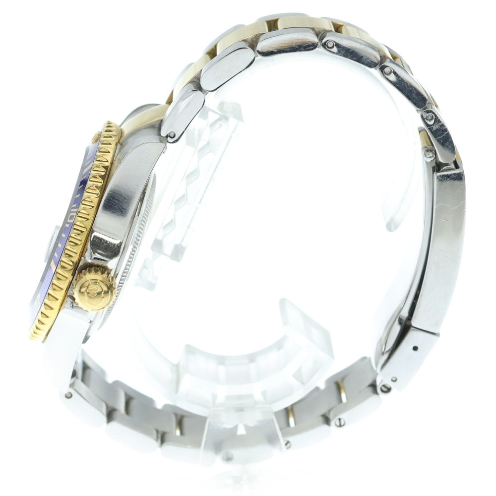 A BATHING APE(アベイシングエイプ) TYPE 1 BAPEX タイプ1 ベイペックス サルマリーナ 自動巻き 腕時計 青文字盤 シルバー/ゴールド T001
