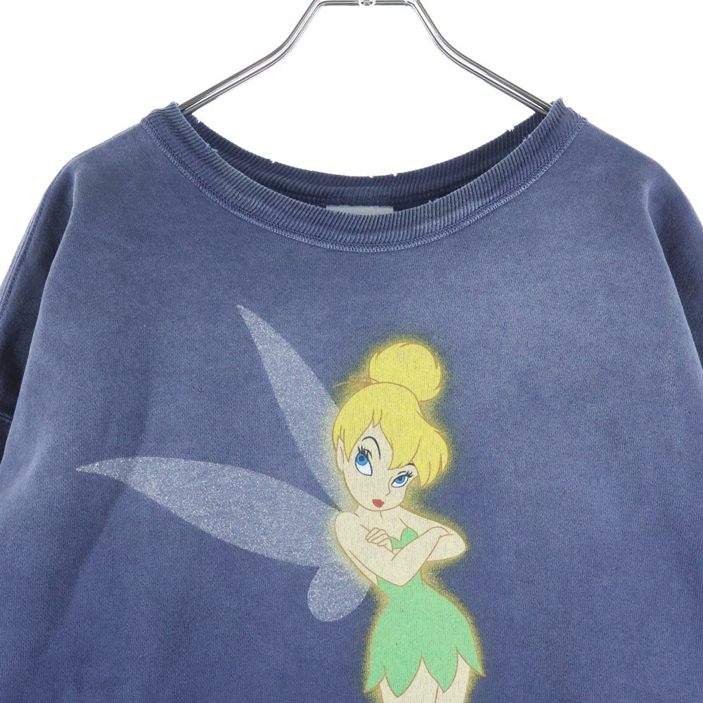 SAINT MICHAEL(セントマイケル) 26SS ディズニー ティンカーベル ヴィンテージ加工 スウェット トレーナー SM-MK-0000-C80