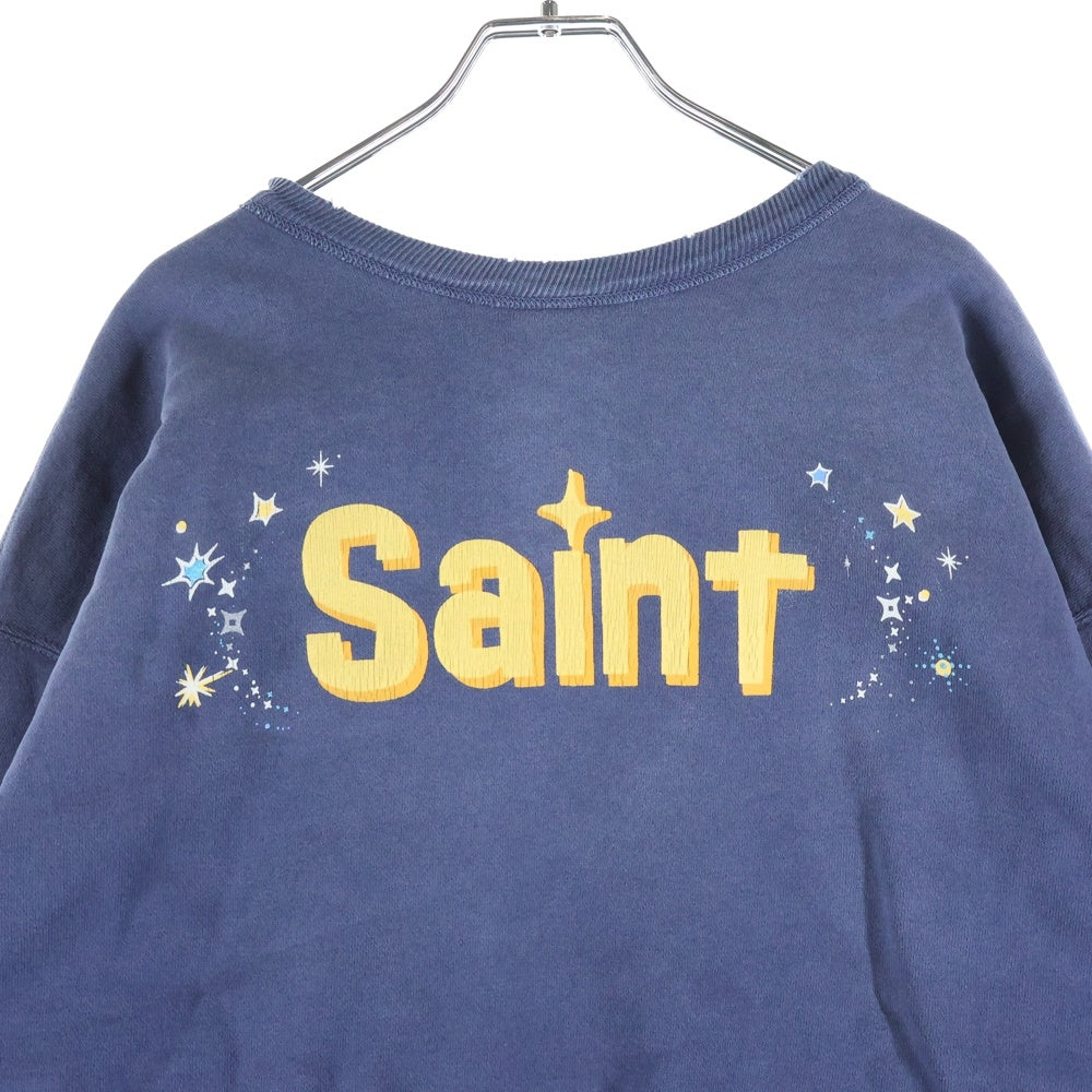 SAINT MICHAEL(セントマイケル) 26SS ディズニー ティンカーベル ヴィンテージ加工 スウェット トレーナー SM-MK-0000-C80