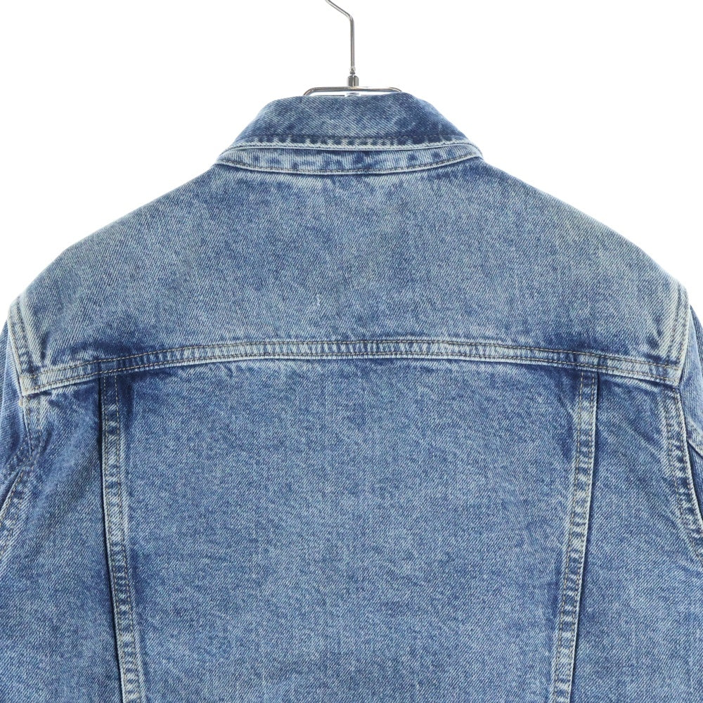 Calvin Klein Jeans(カルバンクラインジーンズ) ロゴパッチ クロップドデニムジャケット インディゴ ZW02377 レディース