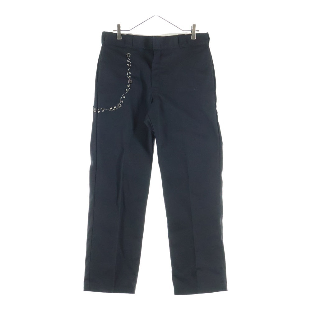 HTC(エイチティーシー) × Dickies 874 SN32 W.CHAIN ディッキーズ Wチェーンスタッズ チノパンツ ブラック