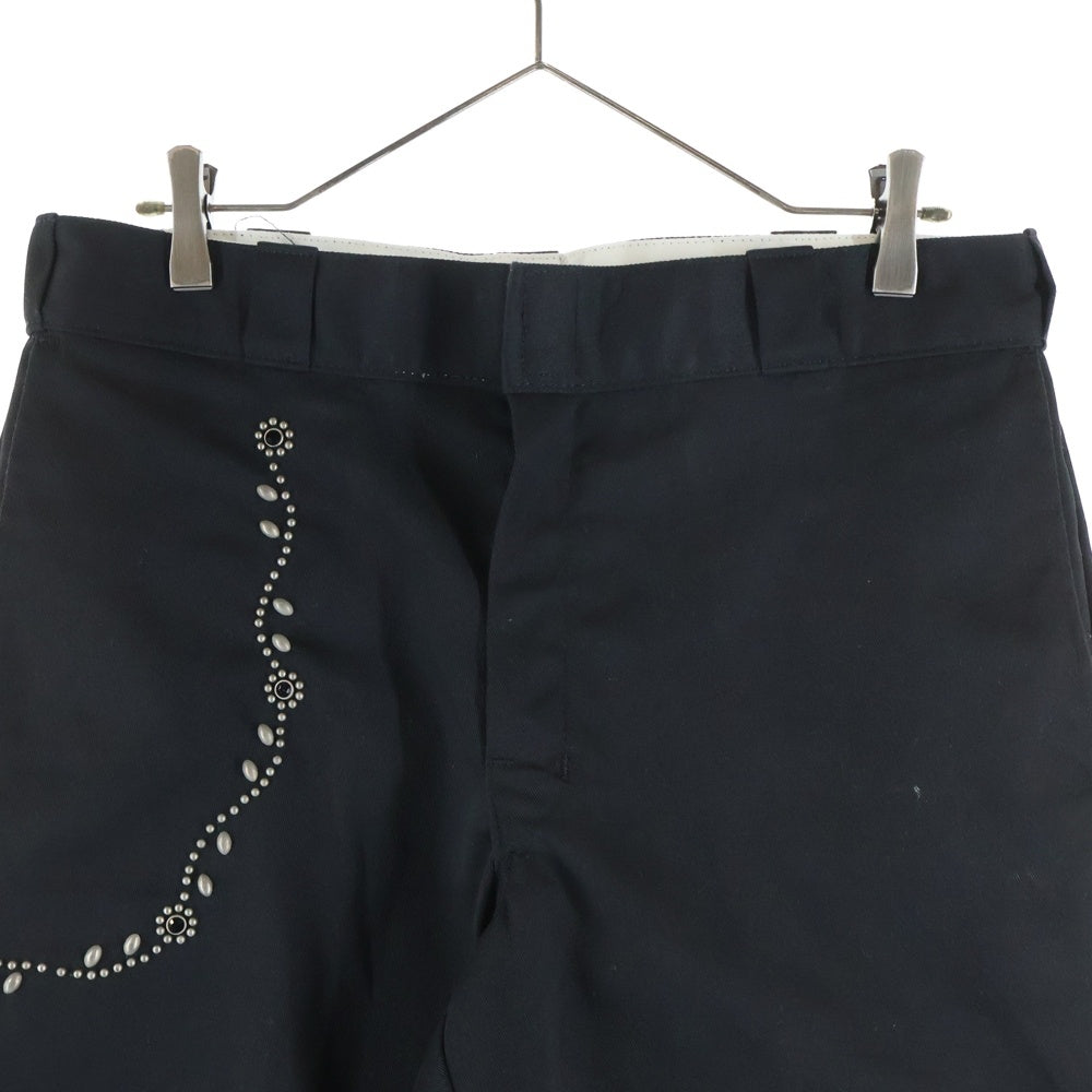 HTC(エイチティーシー) × Dickies 874 SN32 W.CHAIN ディッキーズ Wチェーンスタッズ チノパンツ ブラック