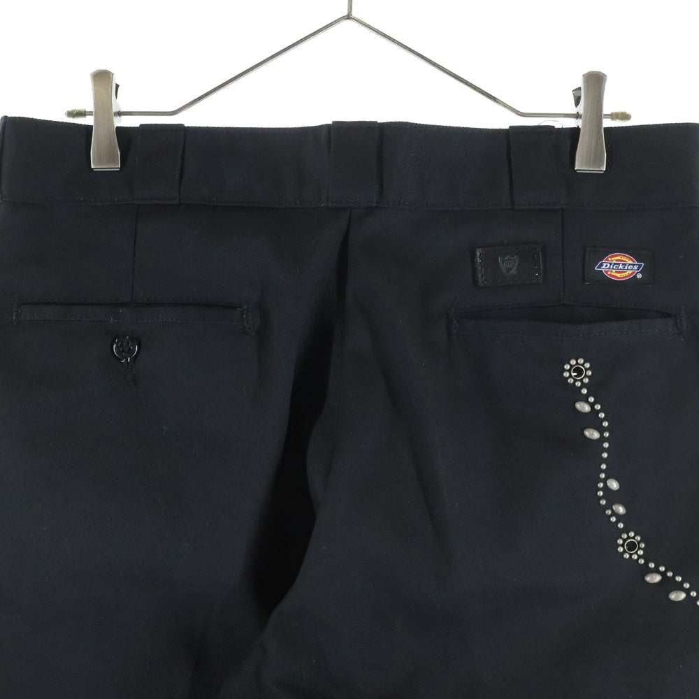 HTC(エイチティーシー) × Dickies 874 SN32 W.CHAIN ディッキーズ Wチェーンスタッズ チノパンツ ブラック
