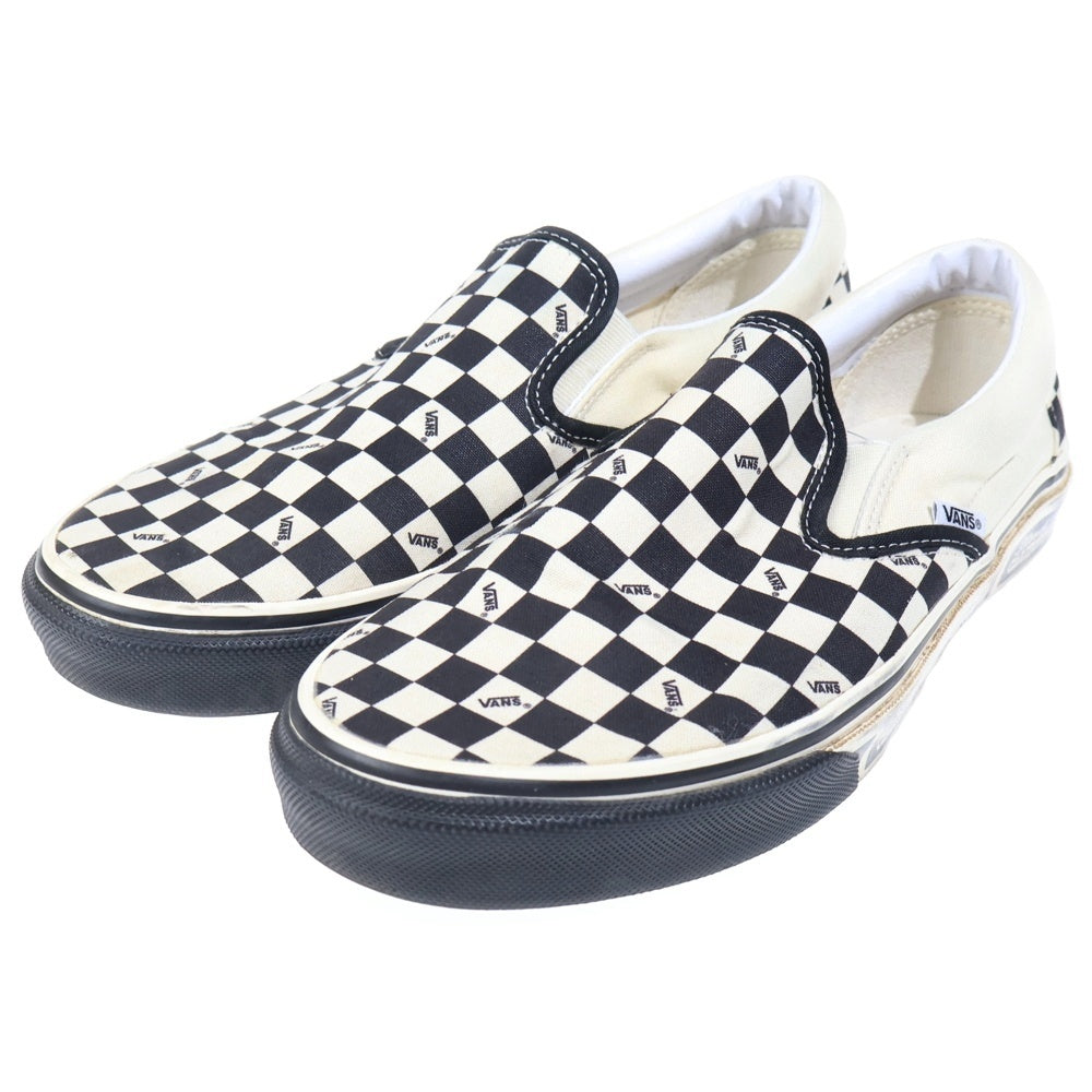 VANS(ヴァンズ) ×STANDARD CALIFORNIA SD SLIP ON スタンダードカリフォルニア スリッポン チェッカーボード ローカットスニーカー US9/27cm ブラック/ホワイト V98CF SD
