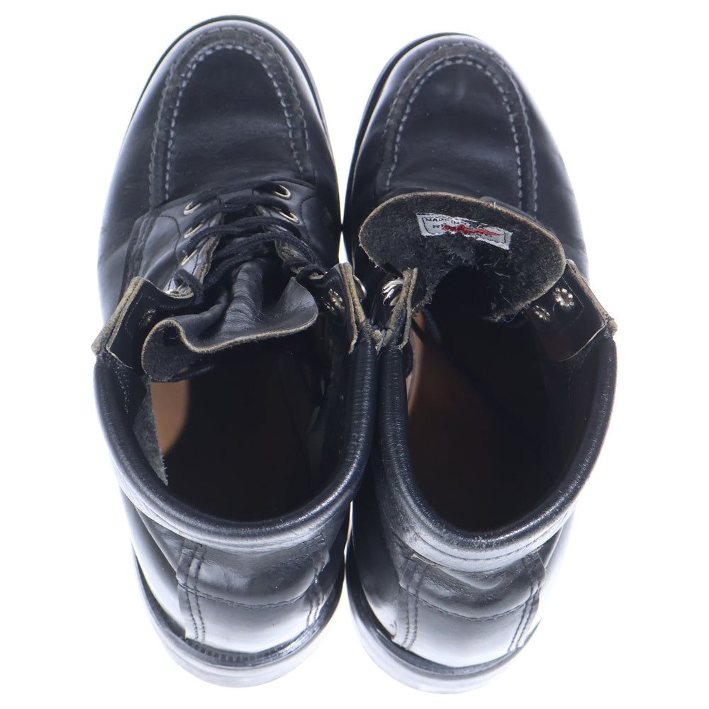 RED WING(レッド ウイング) 00s 刺繍羽タグ SUPERSOLE 6INCH MOC TOE BOOTS 8133 スーパーソール モックトゥ ブーツ ブラック