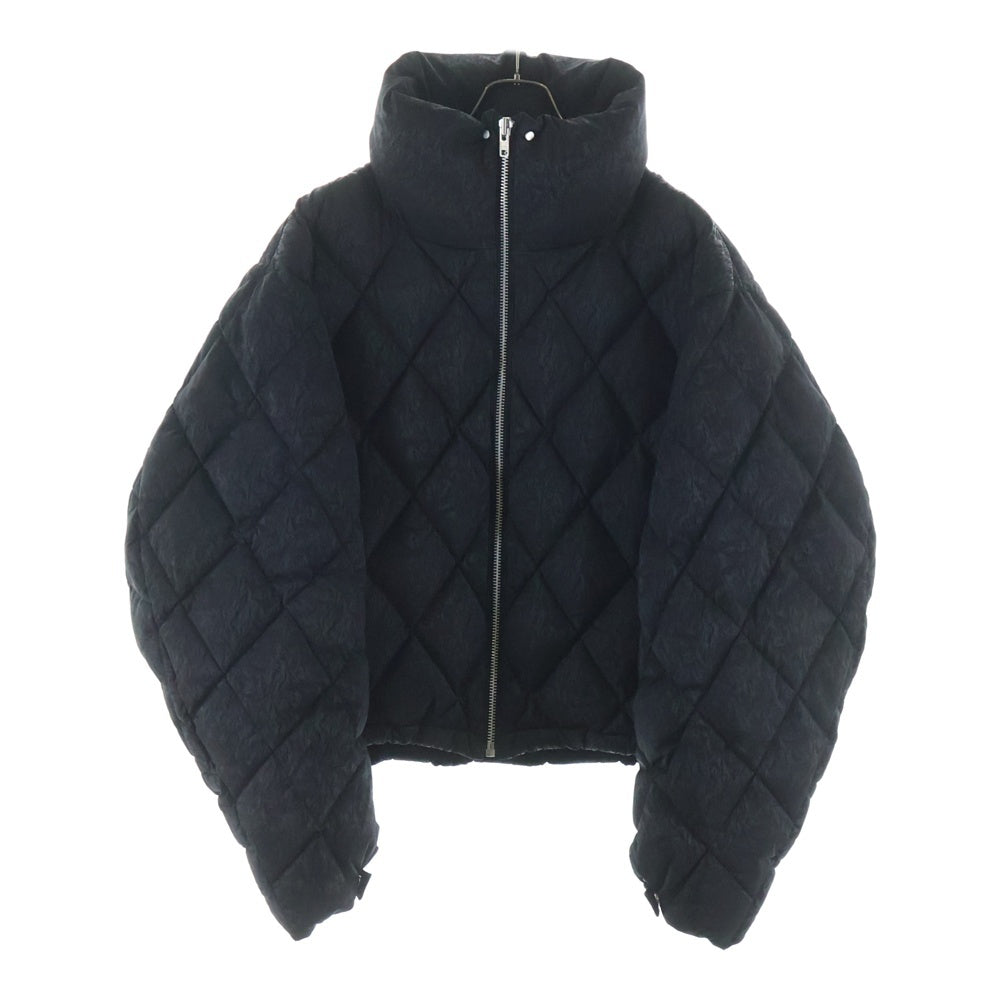 BREATH(ブレス) 25AW FAUX LEATHER SHINY QUILTING DOWN JACKET キルティング ダウンジャケット ブラック BR25AW-00019