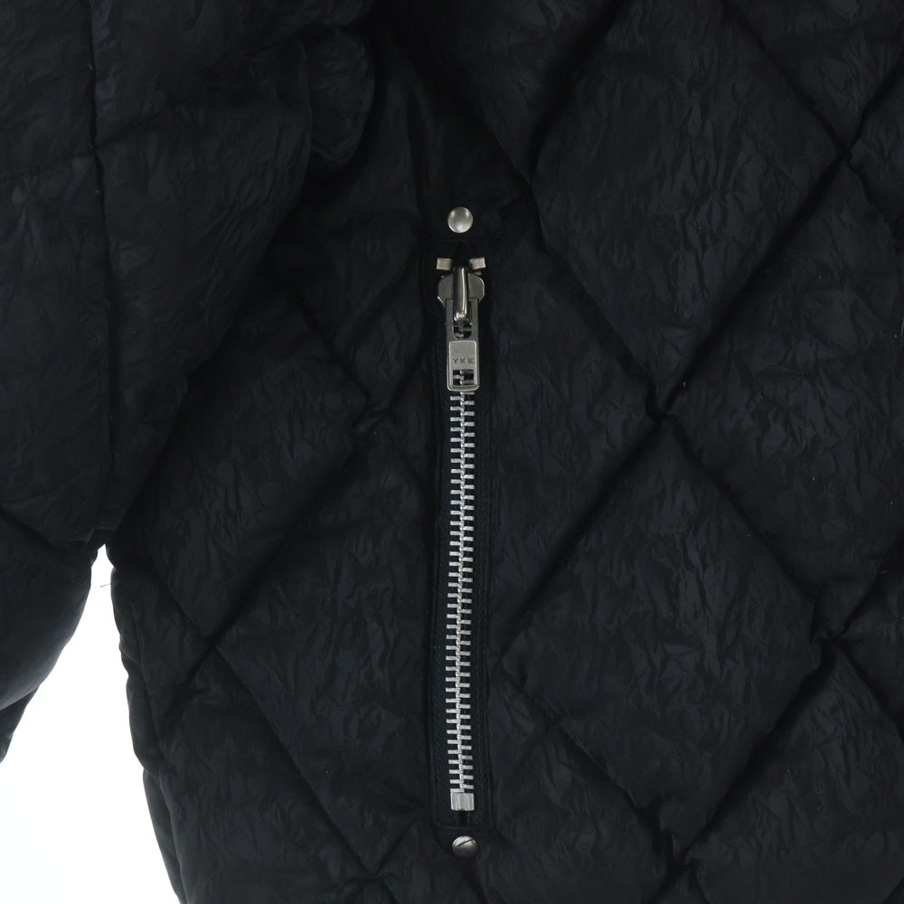 BREATH(ブレス) 25AW FAUX LEATHER SHINY QUILTING DOWN JACKET キルティング ダウンジャケット ブラック BR25AW-00019