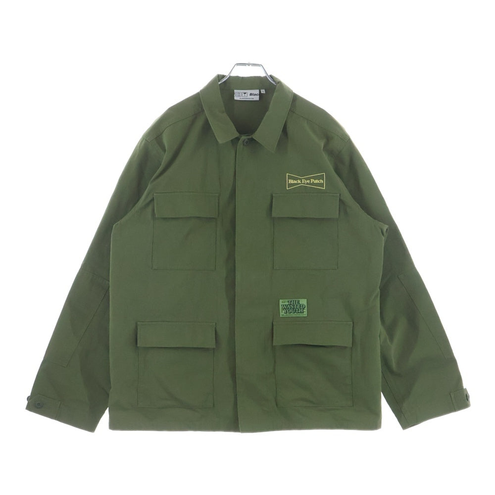 THE BLACK EYE PATCH(ブラックアイパッチ) 21SS × Wasted Youth BDU JACKET VERDY ウェステッドユース ビーディーユー ワークジャケット ヴェルディ カーキ
