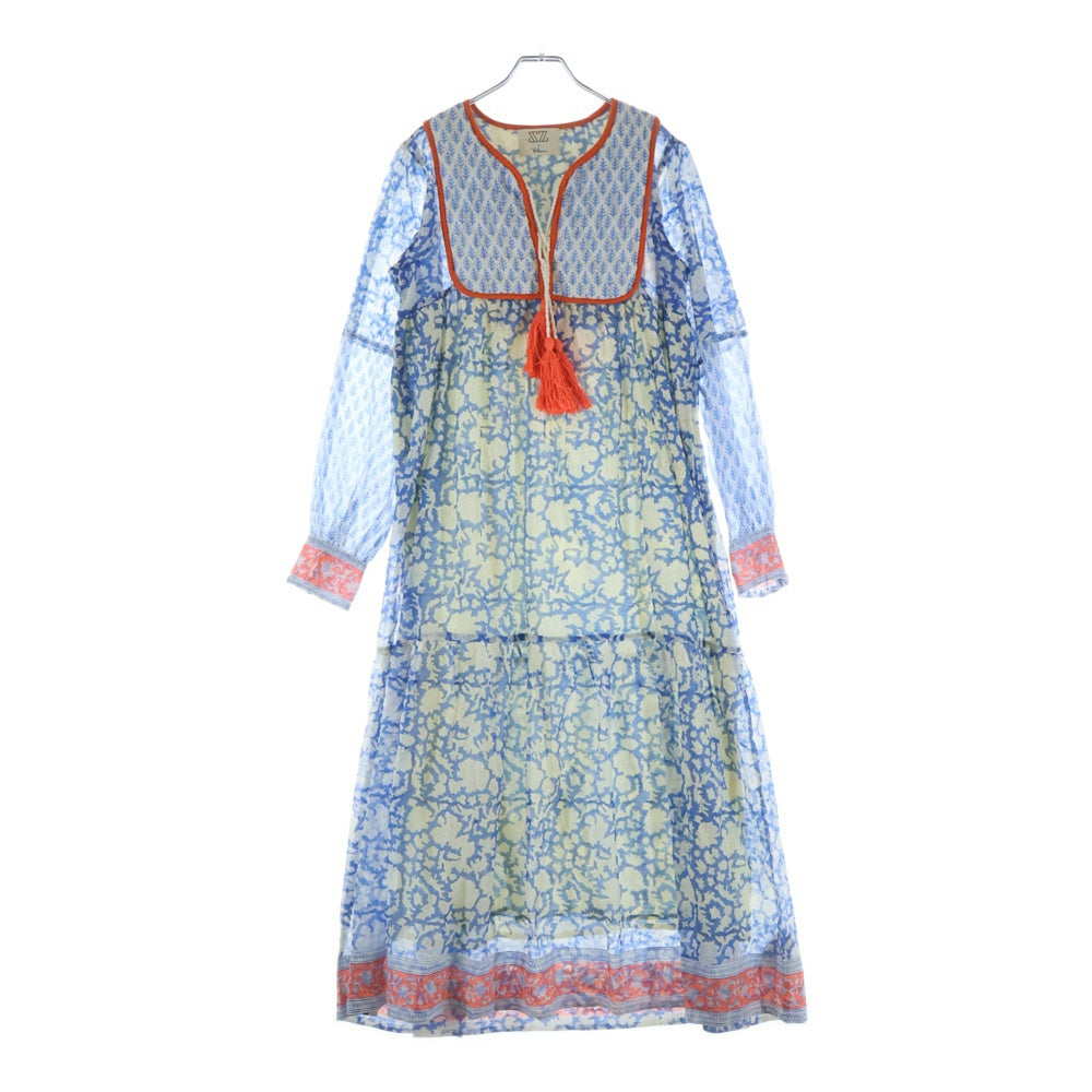RON HERMAN(ロンハーマン) ×SZ Blockprints Silk Jodhpur Dress エスゼットブロックプリント 別注 シルク ジョドプル ドレス ワンピース マルチ レディース