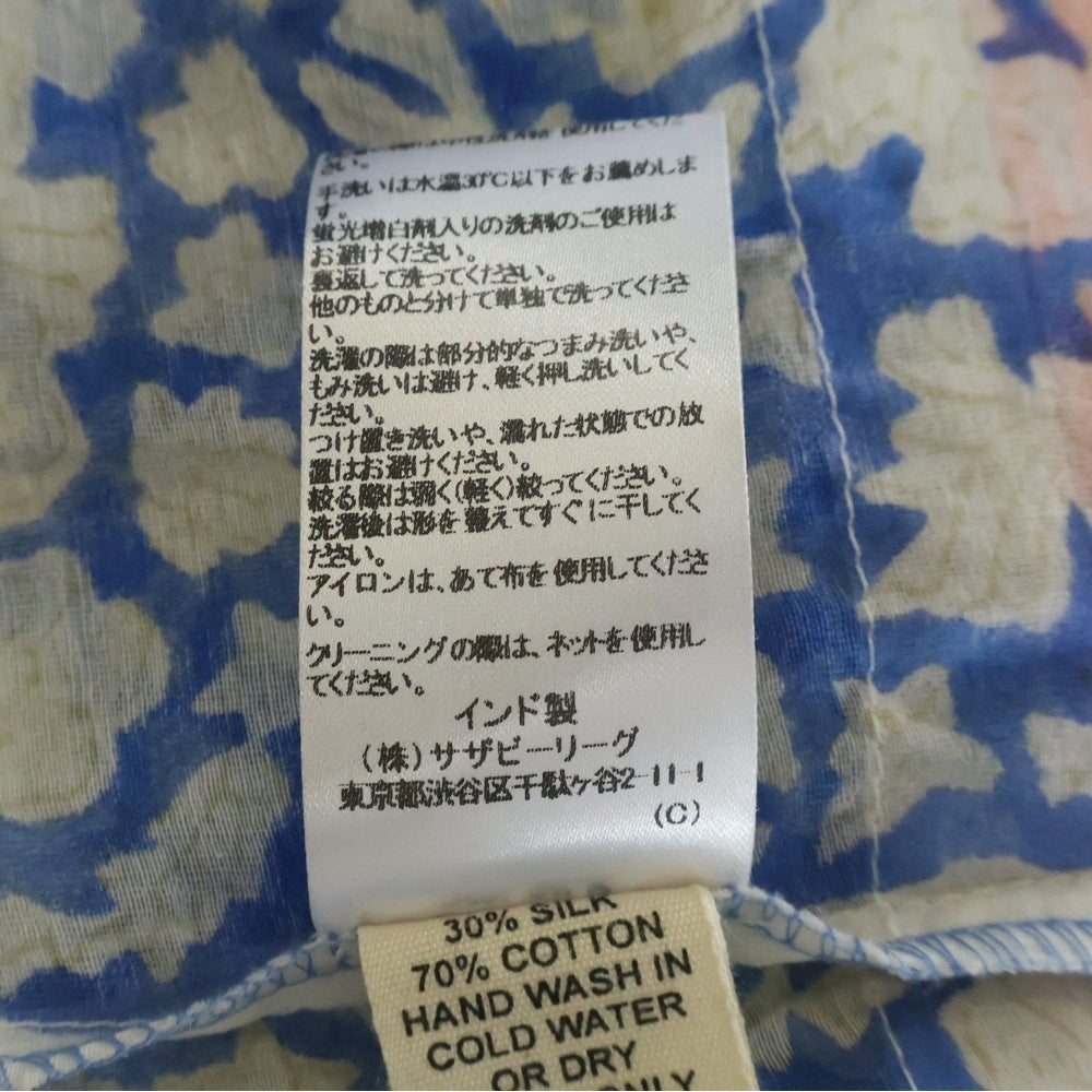RON HERMAN(ロンハーマン) ×SZ Blockprints Silk Jodhpur Dress エスゼットブロックプリント 別注 シルク ジョドプル ドレス ワンピース マルチ レディース