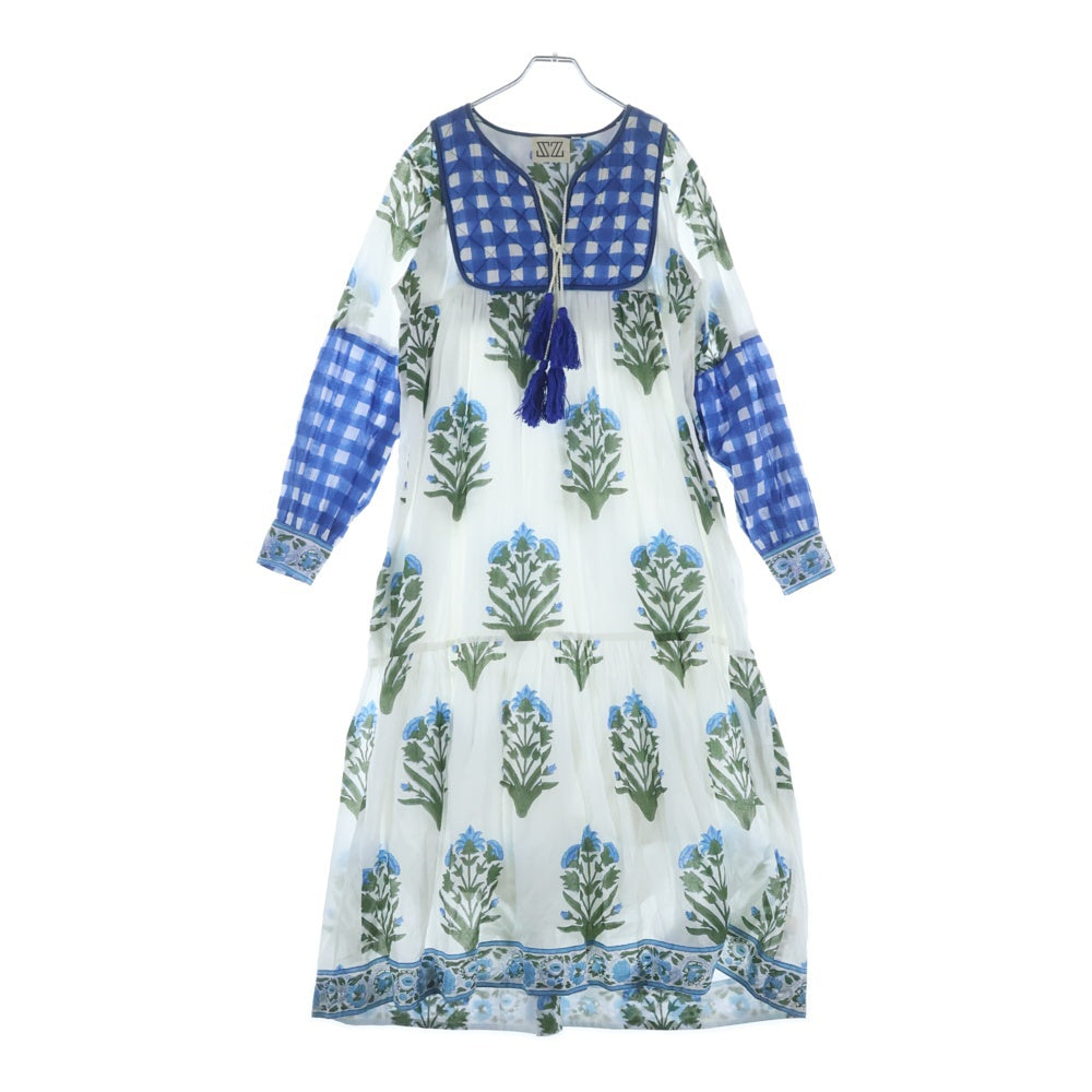 RON HERMAN(ロンハーマン) ×SZ Blockprints Silk Jodhpur Dress エスゼットブロックプリント シルク ジョドプル ドレス ワンピース マルチ レディース