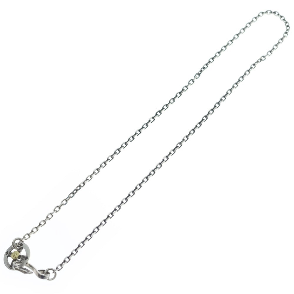 goro's(ゴローズ) メタル付きホイール細角チェーン ネックレスチェーン シルバー/ゴールド BGA086