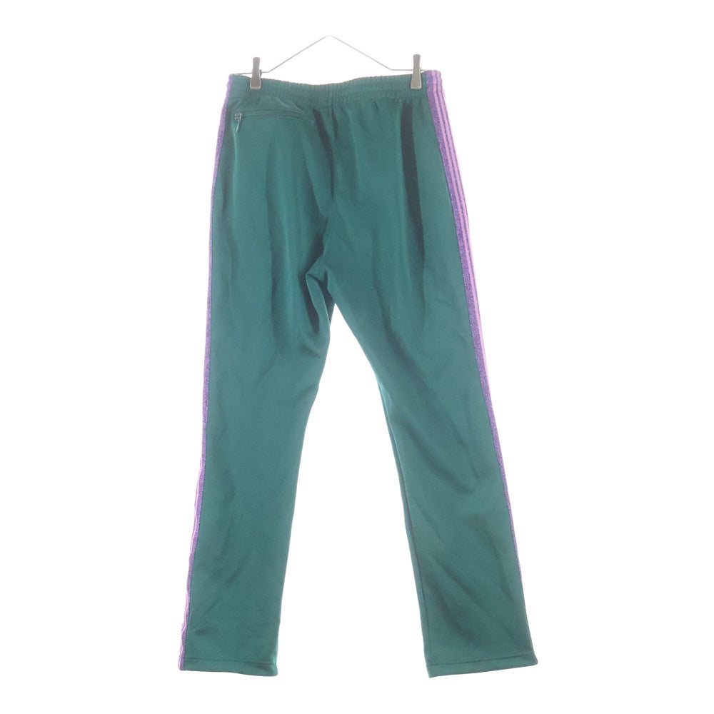 Needles(ニードルス) NARROW TRACK PANT サイドライン ロゴ刺繍 トラックパンツ グリーン MR590