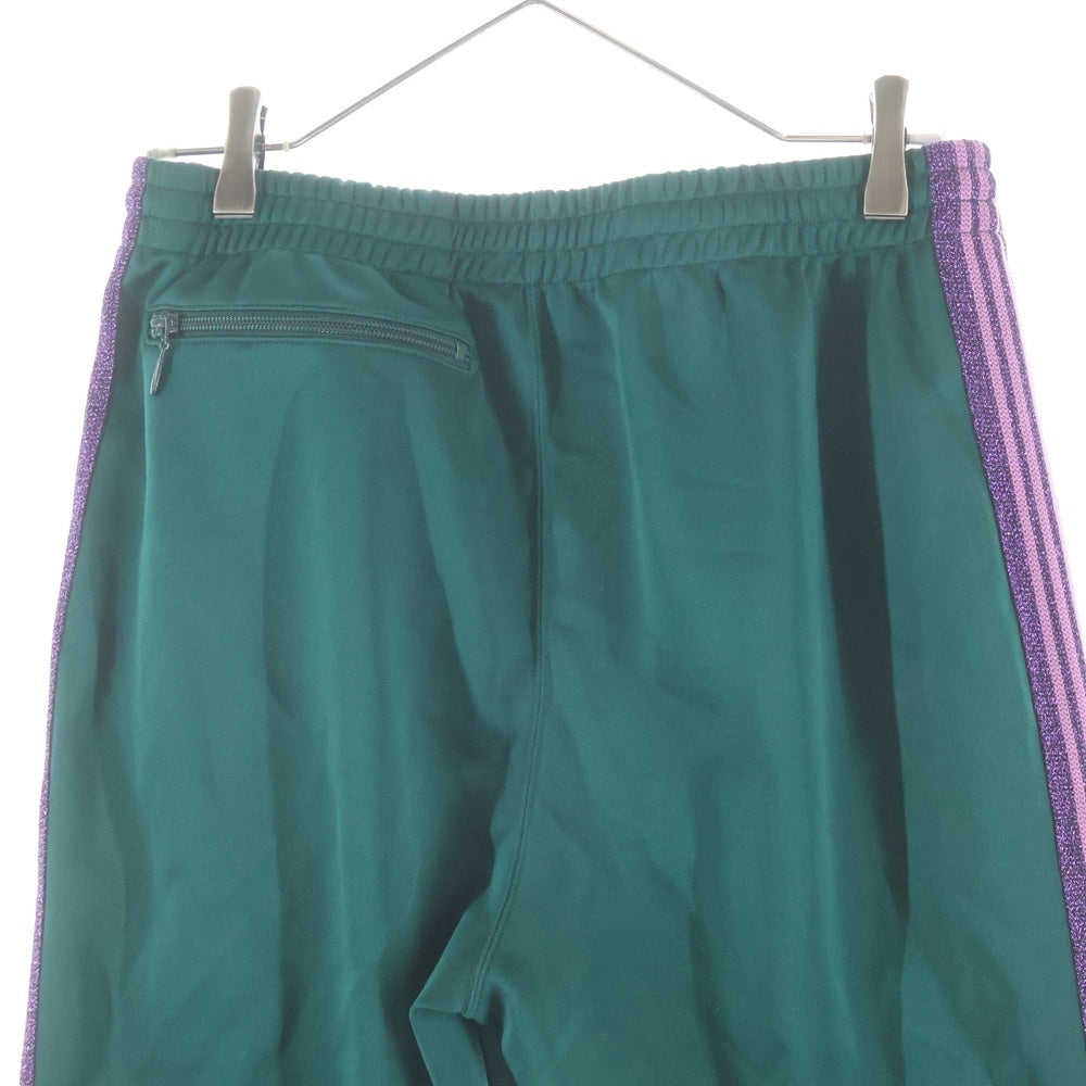 Needles(ニードルス) NARROW TRACK PANT サイドライン ロゴ刺繍 トラックパンツ グリーン MR590