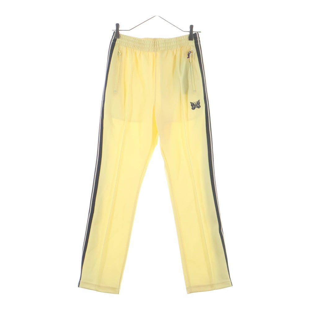 Needles(ニードルス) ×STUDIOUS TRACK PANT サイドライン ロゴ刺繍 トラックパンツ イエロー MR445