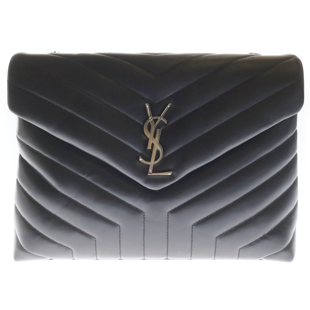 YVES SAINT LAURENT(イヴサンローラン) LOULOU BAG ルル ミディアム キルティングレザー チェーンショルダーバッグ ブラック ALM5746・0221 レディース