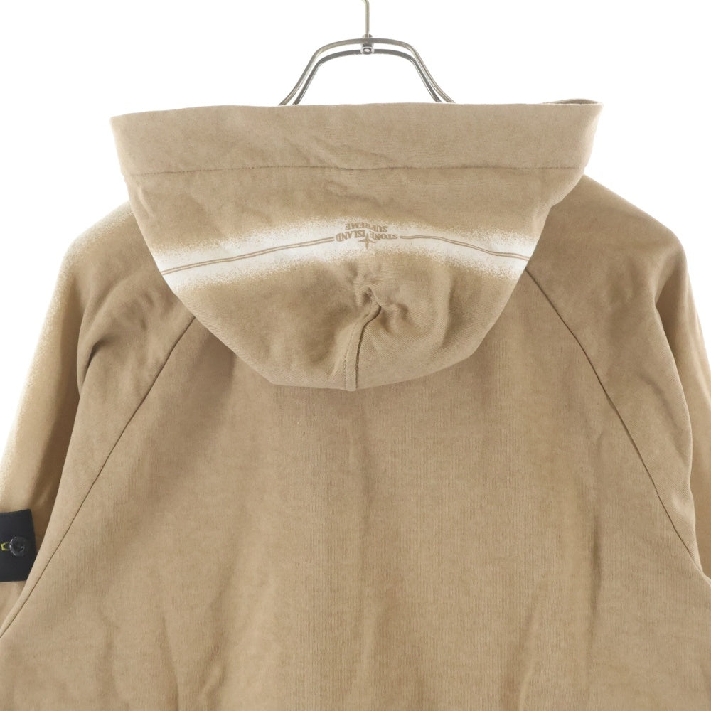 SUPREME(シュプリーム) 22SS × STONE ISLAND Stripe Hooded Sweatshirt ストーンアイランド ストライプ プルオーバーパーカーフーディー ベージュ 7625601S2