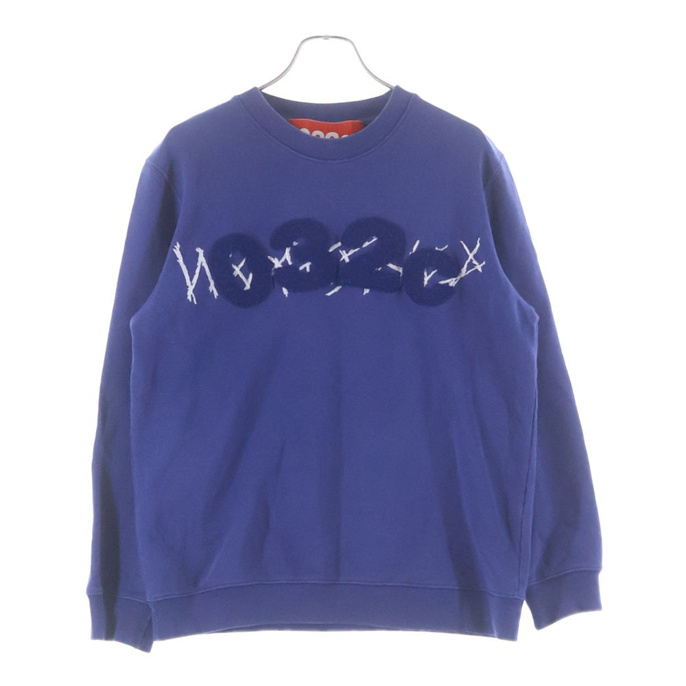 032c(ゼロスリーツーシー ) Believer Sweatshirt 10 BMC ロゴ刺繍 クルーネック スウェットトレーナー ネイビー