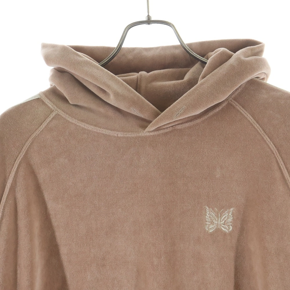 Needles(ニードルス) Track Hoody Velour ベロア トラックフーディー パーカー ピンクベージュ MR292
