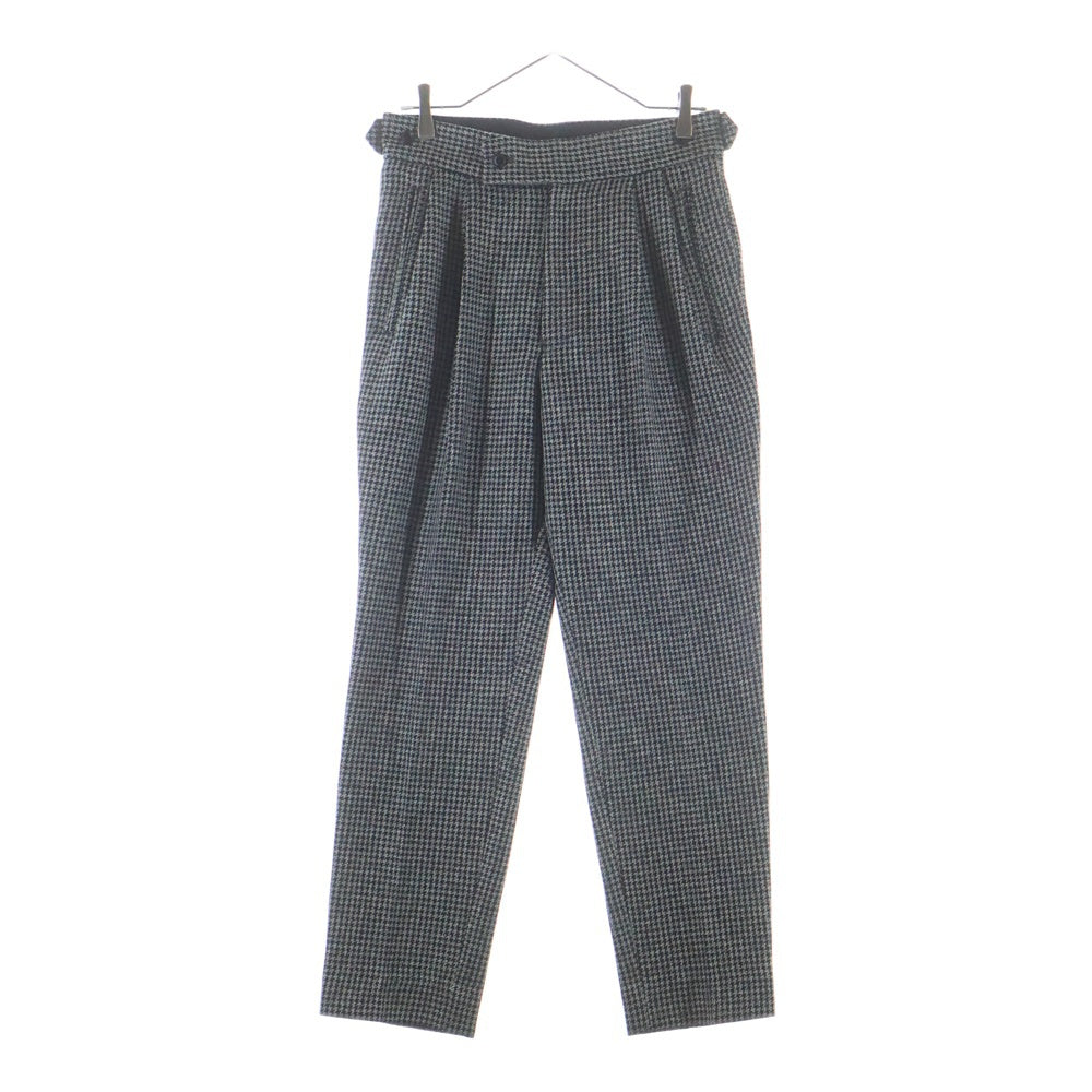 Needles(ニードルス) TUCKED S/T TROUSER POLY HOUNDSTOOTH 千鳥柄 タック トラウザーズ ハウンドトゥース パンツ グレー NS145