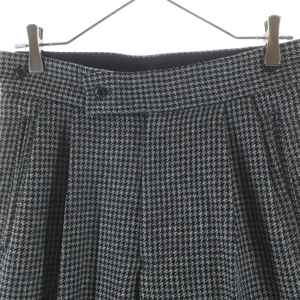 Needles(ニードルス) TUCKED S/T TROUSER POLY HOUNDSTOOTH 千鳥柄 タック トラウザーズ ハウンドトゥース パンツ グレー NS145