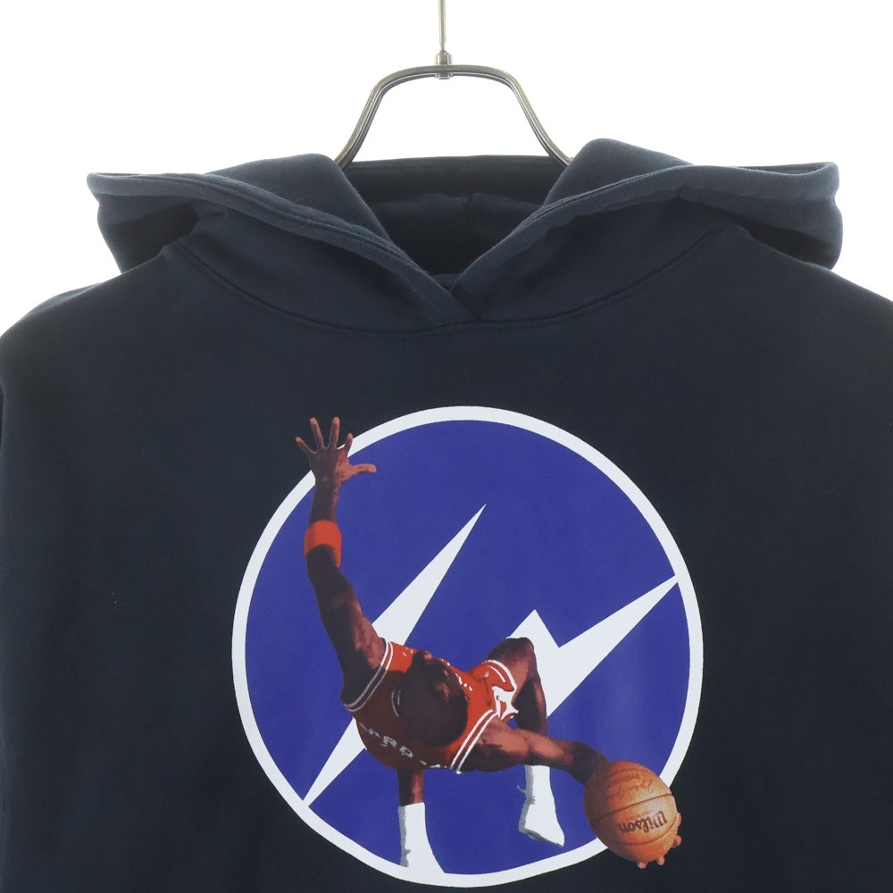 NIKE(ナイキ) ×FRAGMENT DESIGN JORDAN FLC IMAGE HOODIE フラグメントデザイン ジョーダン プルオーバーパーカー ブラック DA2992-010