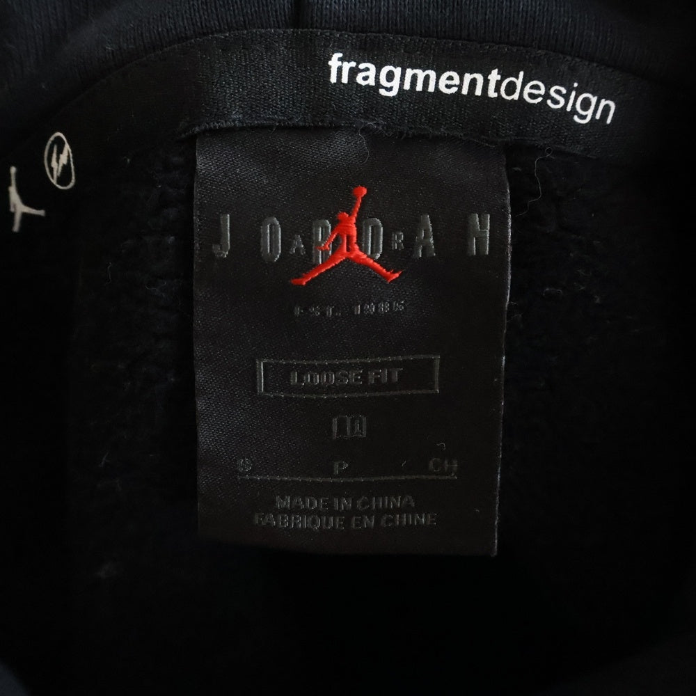 NIKE(ナイキ) ×FRAGMENT DESIGN JORDAN FLC IMAGE HOODIE フラグメントデザイン ジョーダン プルオーバーパーカー ブラック DA2992-010