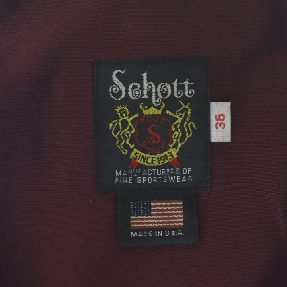 SCHOTT(ショット) 641XX Cow Leather Single Riders Jacket 牛革 シングルライダースジャケット ブラック 7009