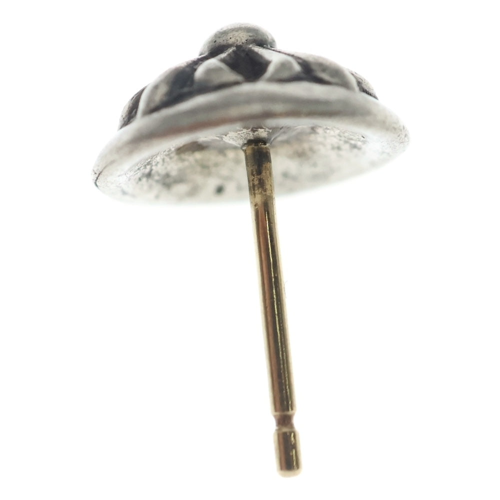 CHROME HEARTS(クロムハーツ) STUD CRSBLL クロスボールスタッドピアス シルバー BCA110