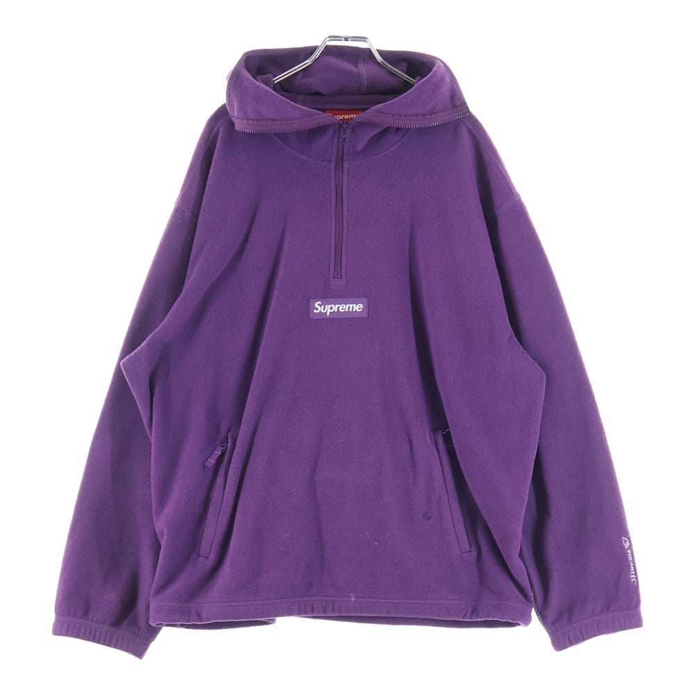 SUPREME(シュプリーム) 23AW Polartec Face Mask Half Zip Hooded ポーラテック フェイスマスク ハーフジップ フーデッド ジャケット パープル
