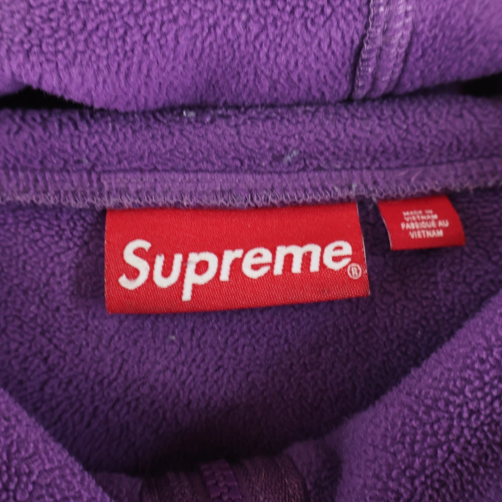 SUPREME(シュプリーム) 23AW Polartec Face Mask Half Zip Hooded ポーラテック フェイスマスク ハーフジップ フーデッド ジャケット パープル