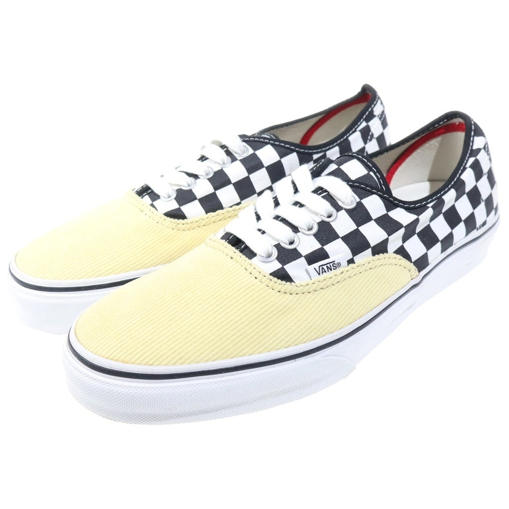 VANS(ヴァンズ) 【観賞用 2012年製】12SS ×AUTHENTIC PRO バンズ オーセンティック プロ チェッカーボード コーデュロイ ローカットスニーカー US9/27cm VN-0Q0D6VP