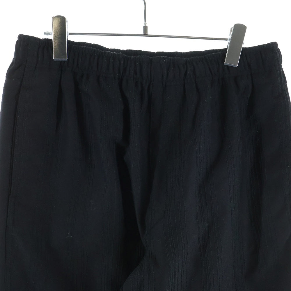 STUSSY(ステューシー) Beach Pant Stitch Stripe ストライプステッチ リラックス ワイドパンツ ブラック 116649