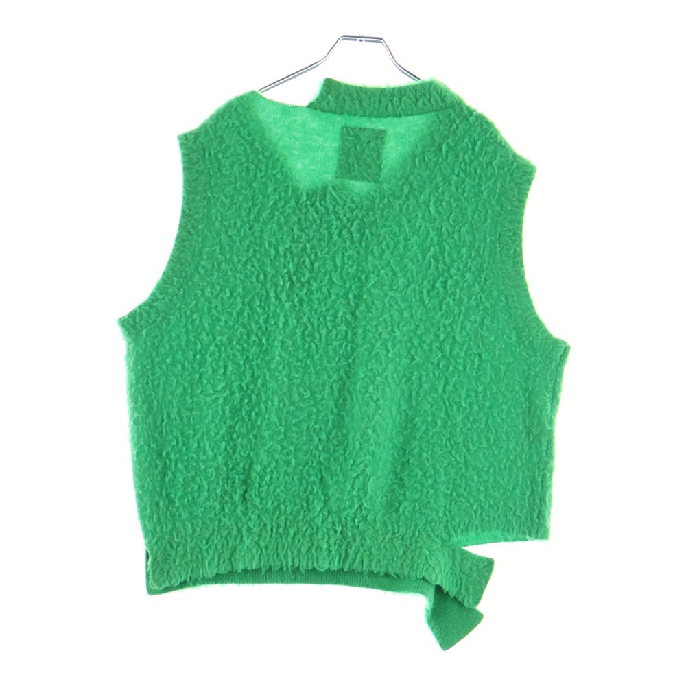 MAISON MIHARAYASUHIRO(メゾンミハラヤスヒロ) MMY Distressed Vest ダメージ加工 ニット ベスト グリーン B09SW533