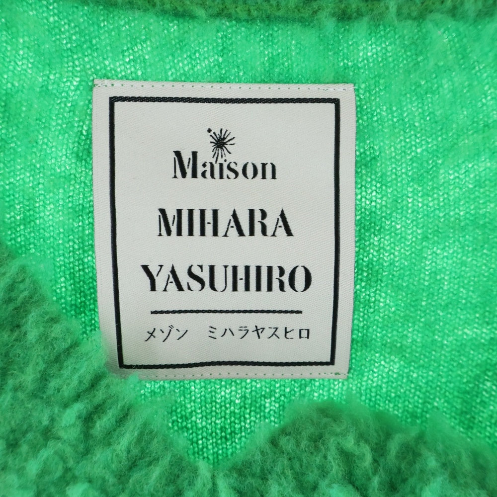 MAISON MIHARAYASUHIRO(メゾンミハラヤスヒロ) MMY Distressed Vest ダメージ加工 ニット ベスト グリーン B09SW533