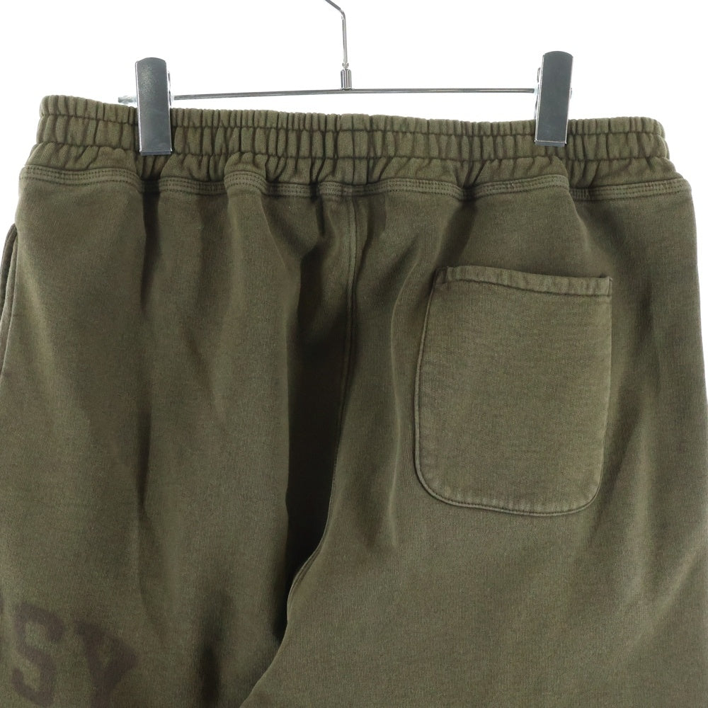 STUSSY(ステューシー) Fleece Pant Faded Graphic フェード加工 ロゴプリント フリース スウェットパンツ ブラウン 116667