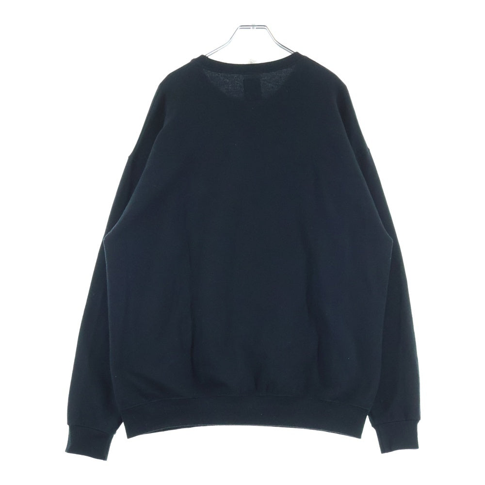 WACKO MARIA(ワコマリア) 24SS ×HIGH TIMES CREW NECK SWEAT SHIRT ハイタイムズ フロントプリント クルーネック スウェット トレーナー ブラック