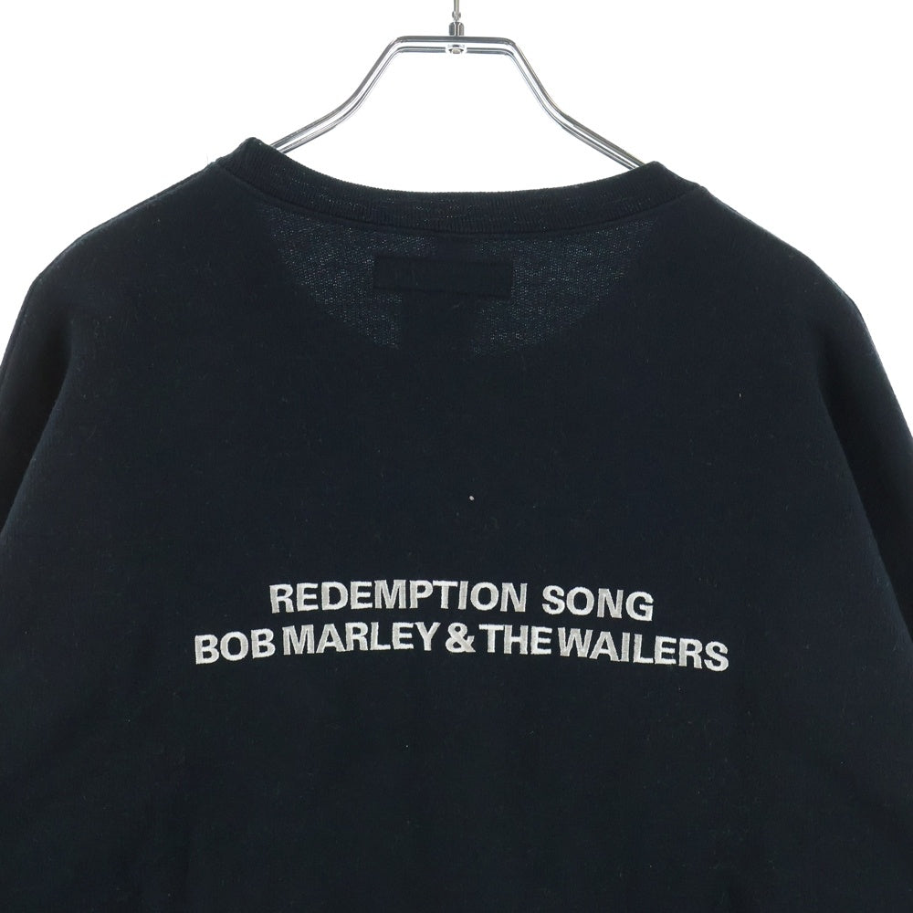 WACKO MARIA(ワコマリア) 24SS BOB MARLEY CREW NECK SWEAT SHIRT ボブマーリー 両面プリント クルーネック スウェット トレーナー ブラック