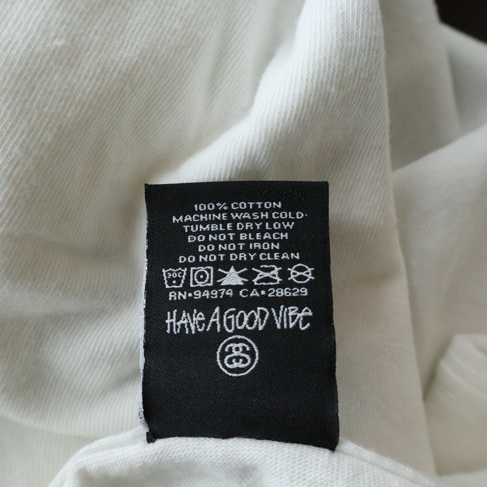 STUSSY(ステューシー) ×OILWORKS TECHNICS TEE オイルワークス テクニックス 両面プリント 半袖Tシャツ カットソー ホワイト