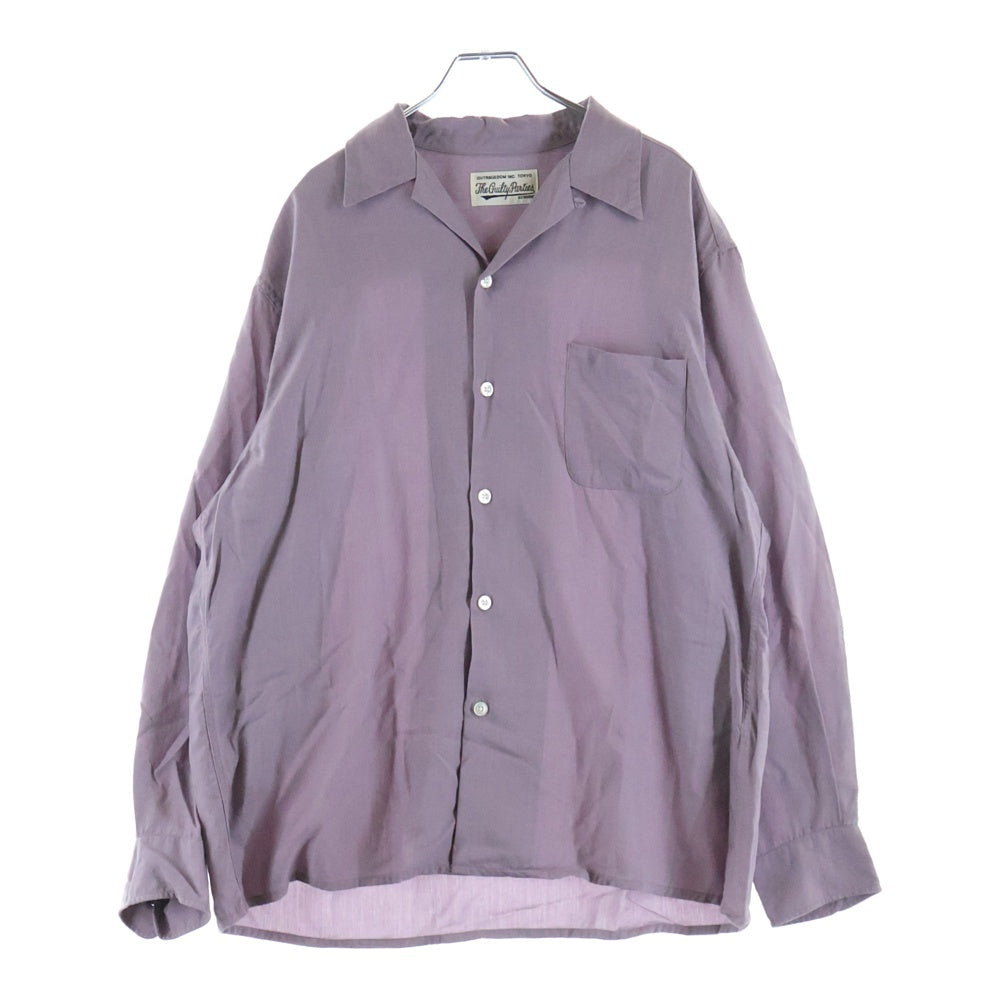 WACKO MARIA(ワコマリア) 50'S SHIRT L/S 50'S オープンカラー 長袖シャツ パープル
